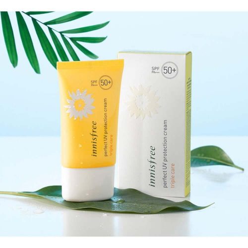 Kem Chống Nắng Innisfree Perfect UV Protection Cream Triple Care SPF 50+ PA++++