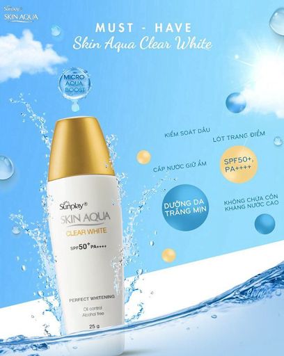 Kem chống nắng Sunplay Skin Aqua Clear White SPF50+ PA++++